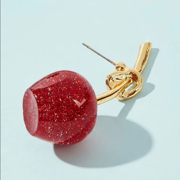 Shimmering Cherry Earrings Stud - Picture 2 of 5